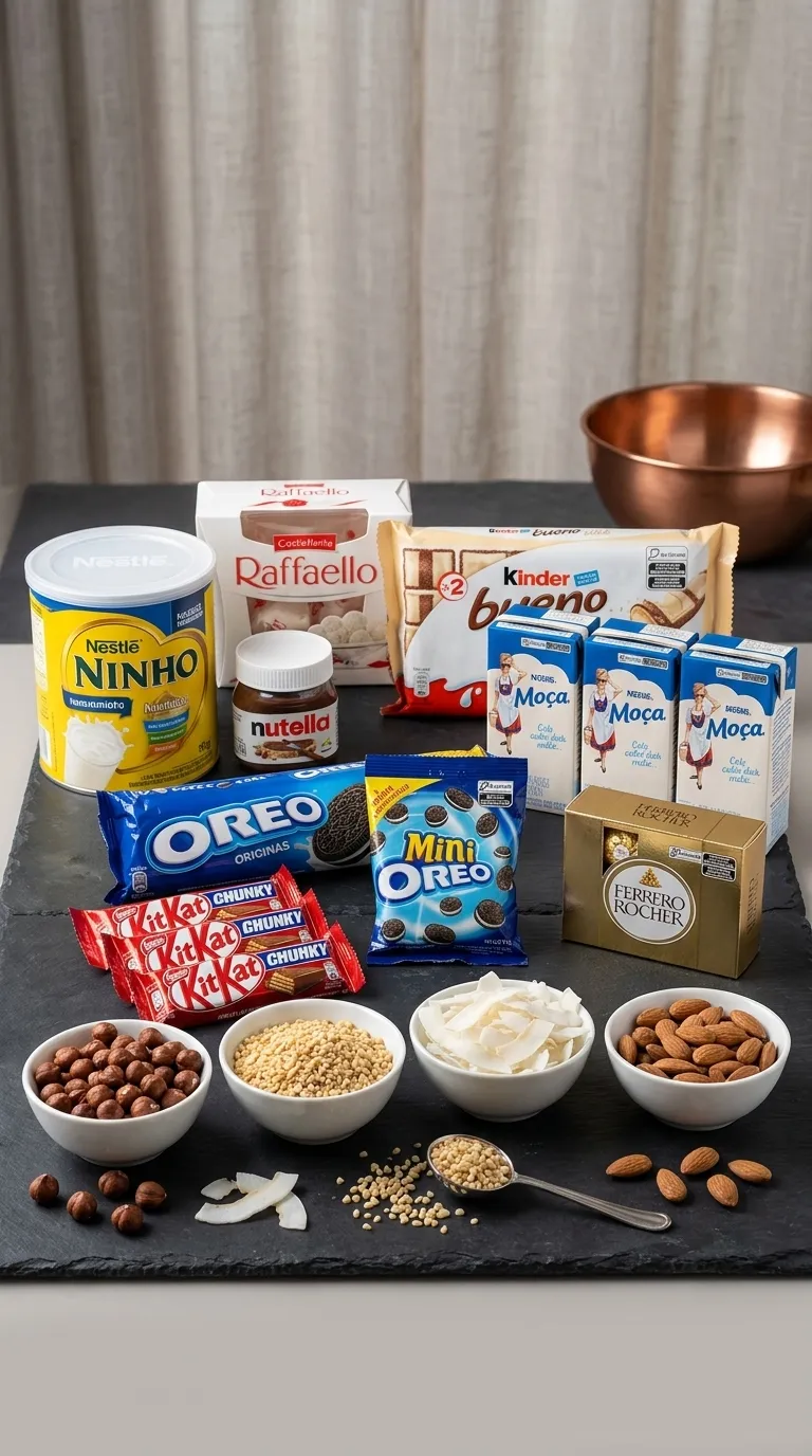 Todos os ingredientes dos ovos de colher gourmet e artesanais – Encantos de Páscoa Guarapuava